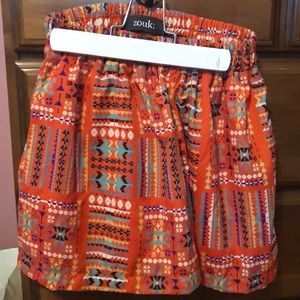 Patterned flowy shorts